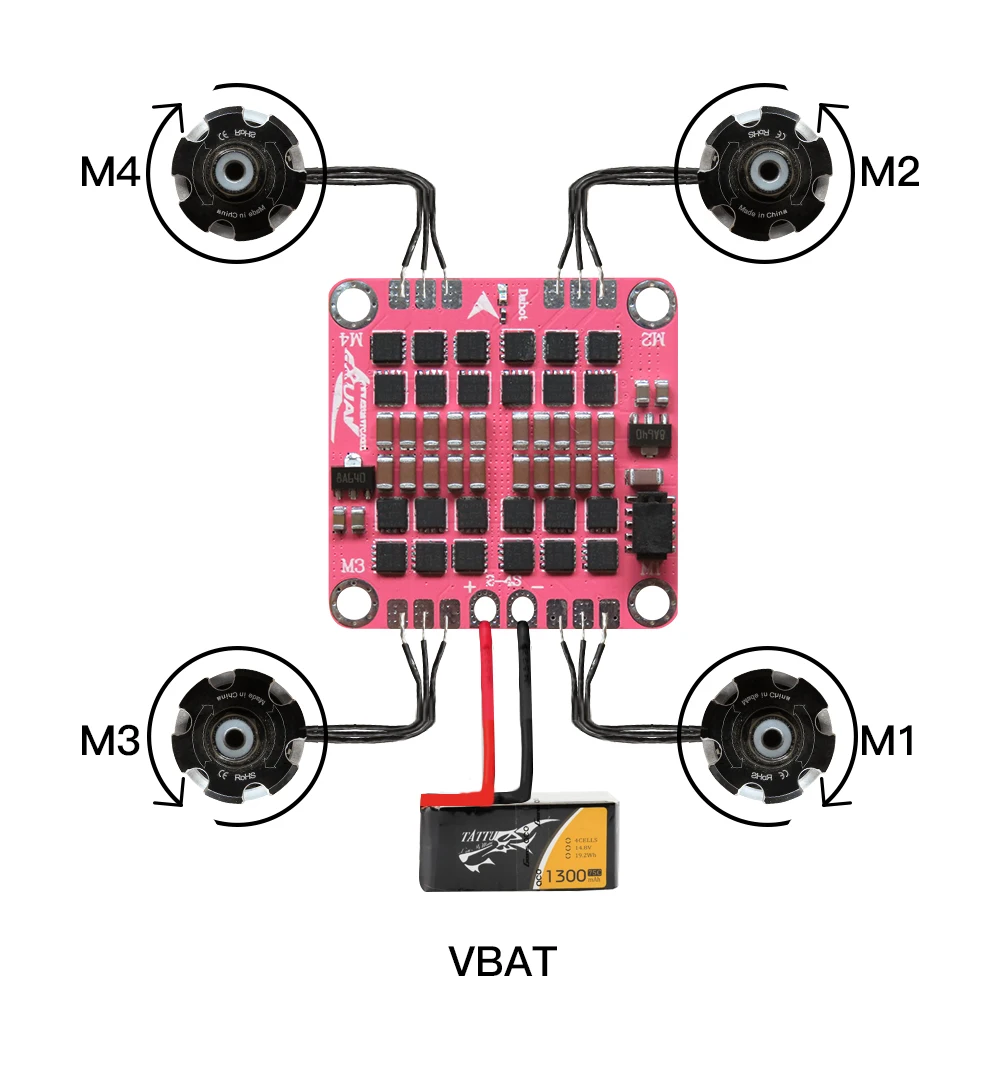 Flytower F4 Pro Flight Control Integrated Osd 4 In 1 40a Esc Blheli_s