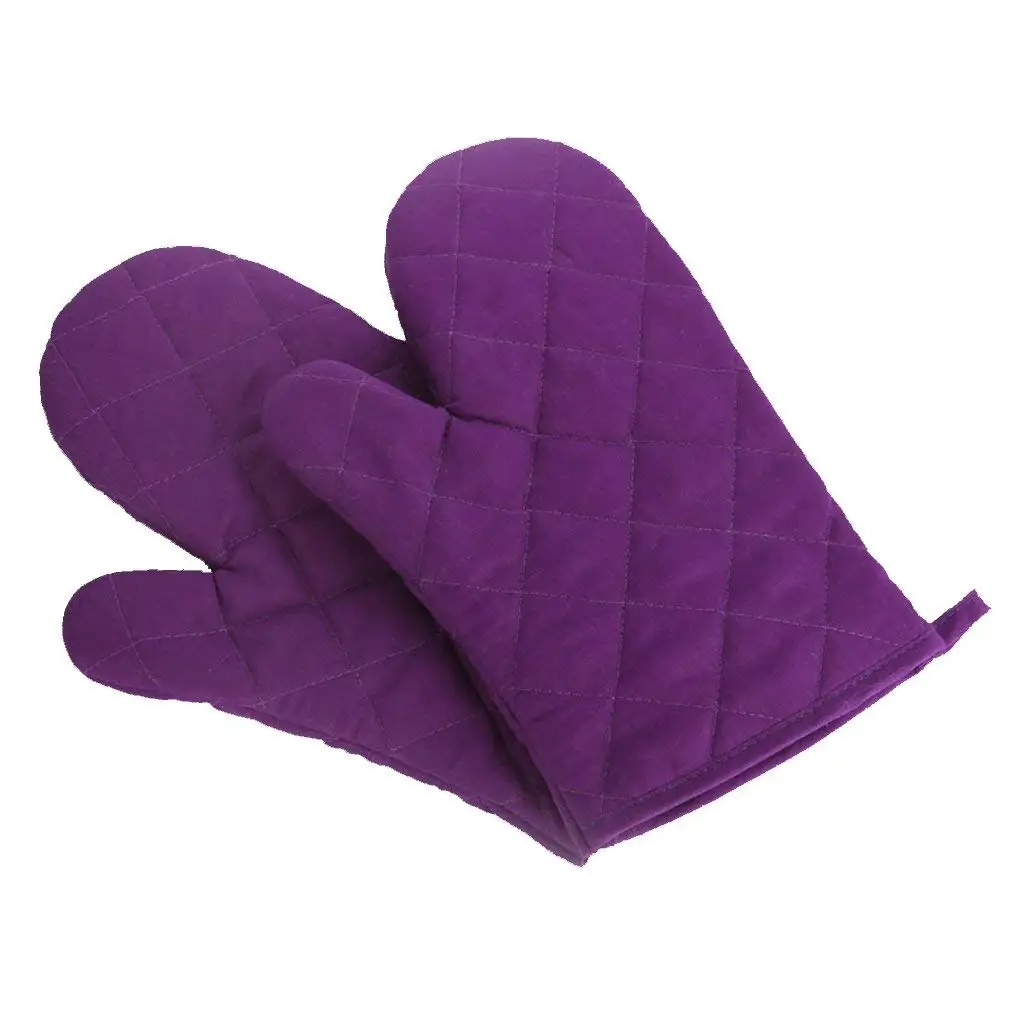 purple cotton gloves