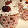 Heart and dots home party cupcake liners paper baking muffin cup