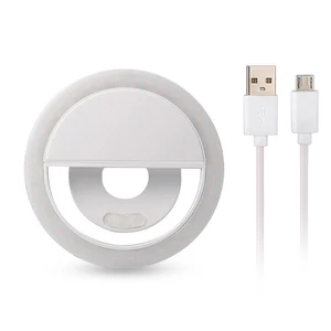 Portable USB Charge LED Selfie Ring Light Smartphones