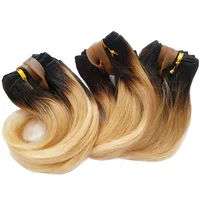 

Best Selling Short Wavy Human Hair Extension Virgin Brazilian Ombre Color Hair Products for Black Women