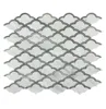 Decorative flower design marble mosaic water jet cut mosaic floor tiles