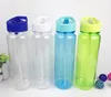 Wholesale Factory OEM Custom Logo 24OZ Plastic Sport bpa free Sipper Flip Straw Water Bottle plastic water bottle with straw Lid