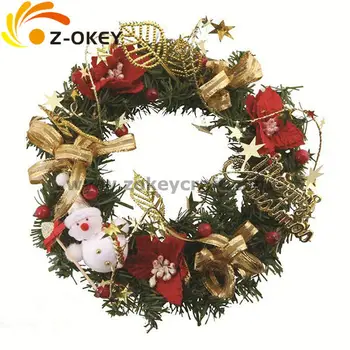 Decorative Christmas Wreath With Cute Snowman Buy Christmas