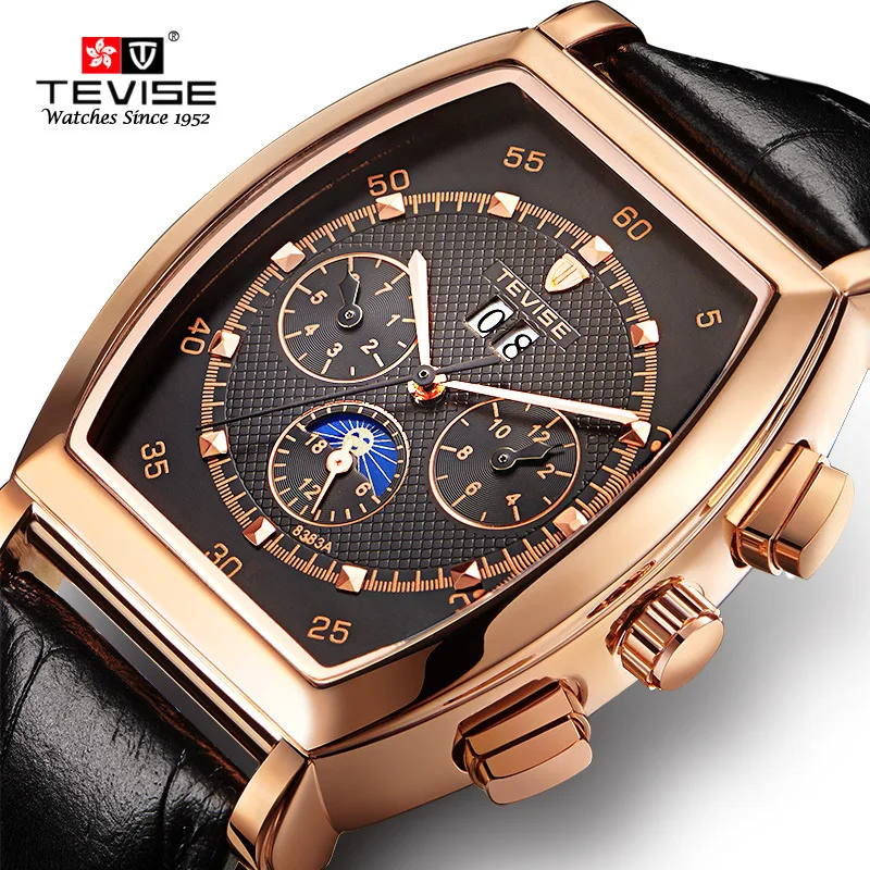 

2018 Tevise Brand Hot-Selling Men's Multi-Function Business Waterproof Automatic Watch, Any color are available