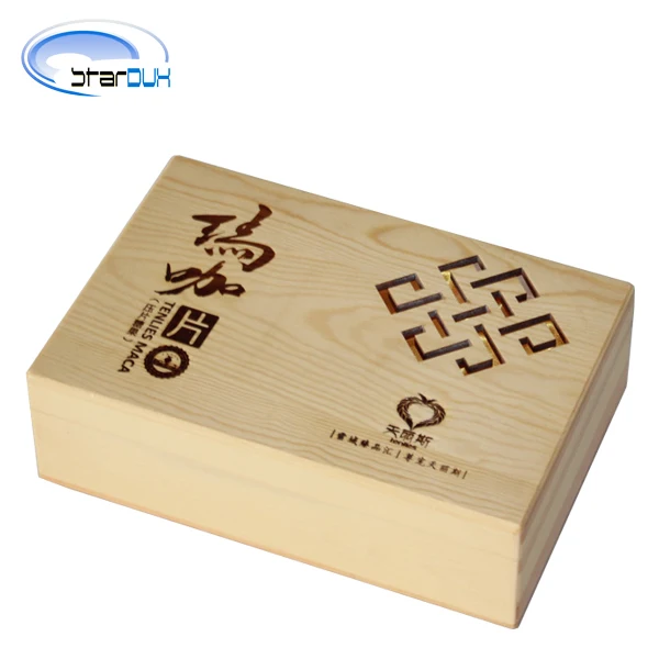 
2018 New Designed 2 Bottle Hinged Birch Plywood Wooden Wine Box 