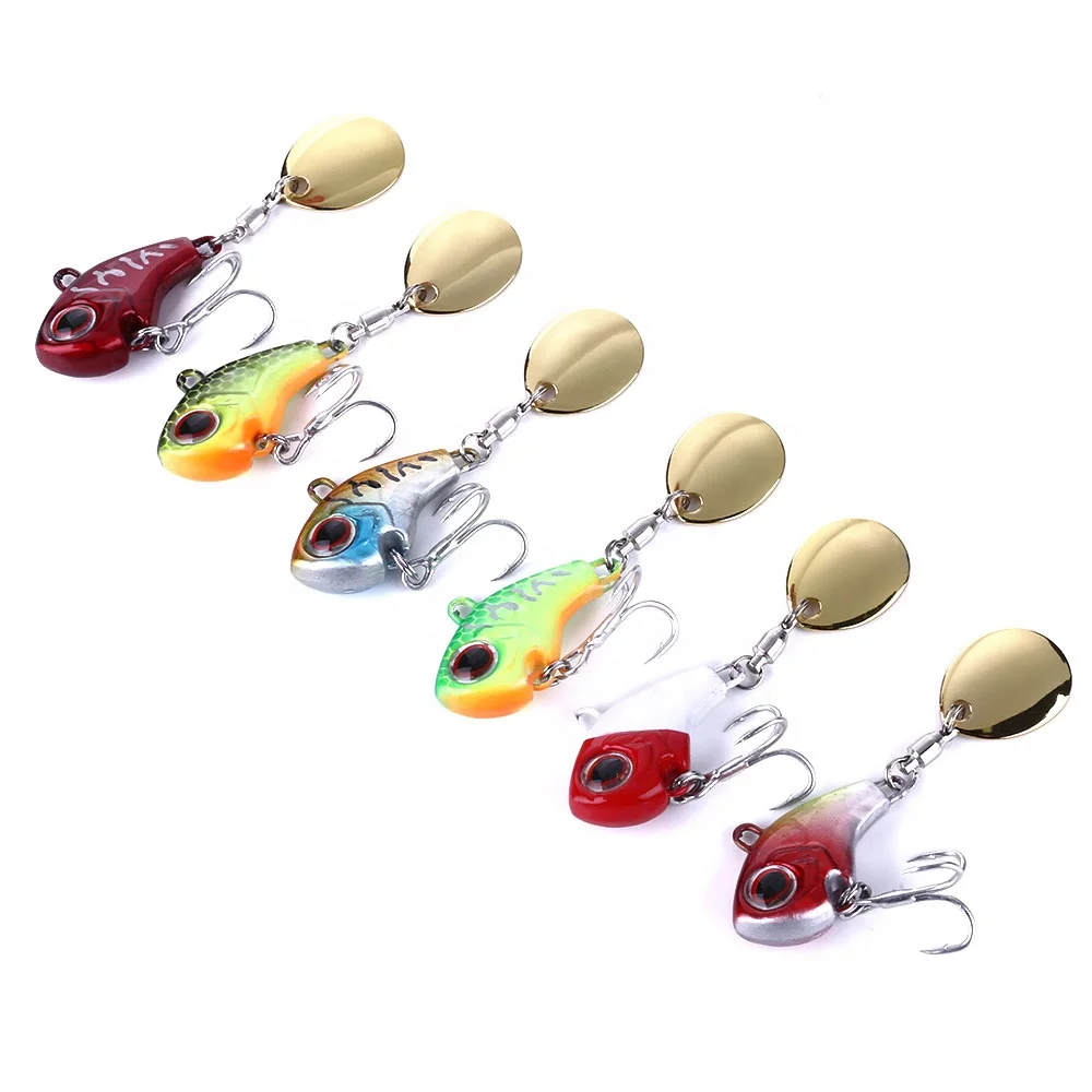 

Hot Sell 9g 14g 16g 21g Metal Ice Mini Bait Jigging Lead Fish Spinner Fishing Lure VIB, 6 colour available/unpainted/customized