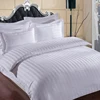 White Luxury Bed Sheet Hotel Bedding Set 100% Cotton