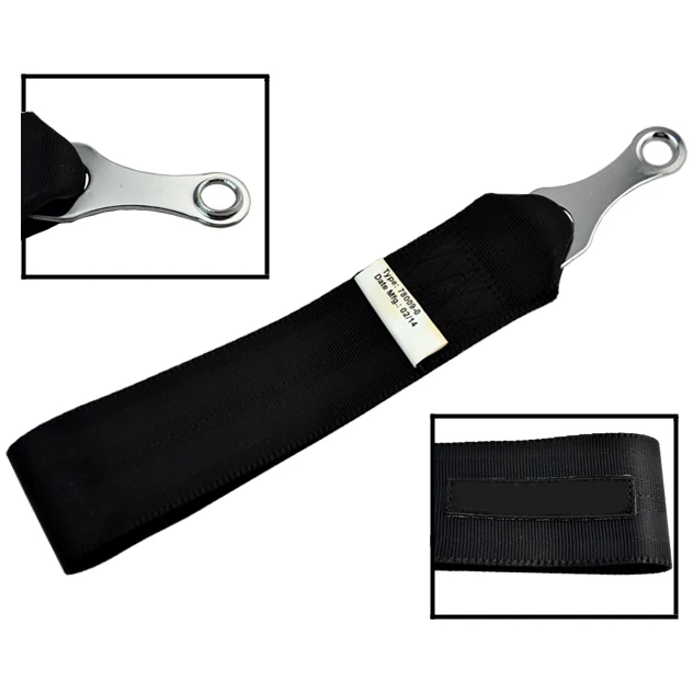 Recovery Nylon Emergency Car Tow Straps Snatch Strap With Hooks 9.5