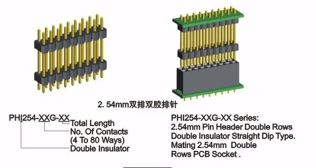 15 Pin 16 Pin Header Connector 254mm Plug Wire To Board Mating Female Pcb Socket Buy 15 Pin 4030