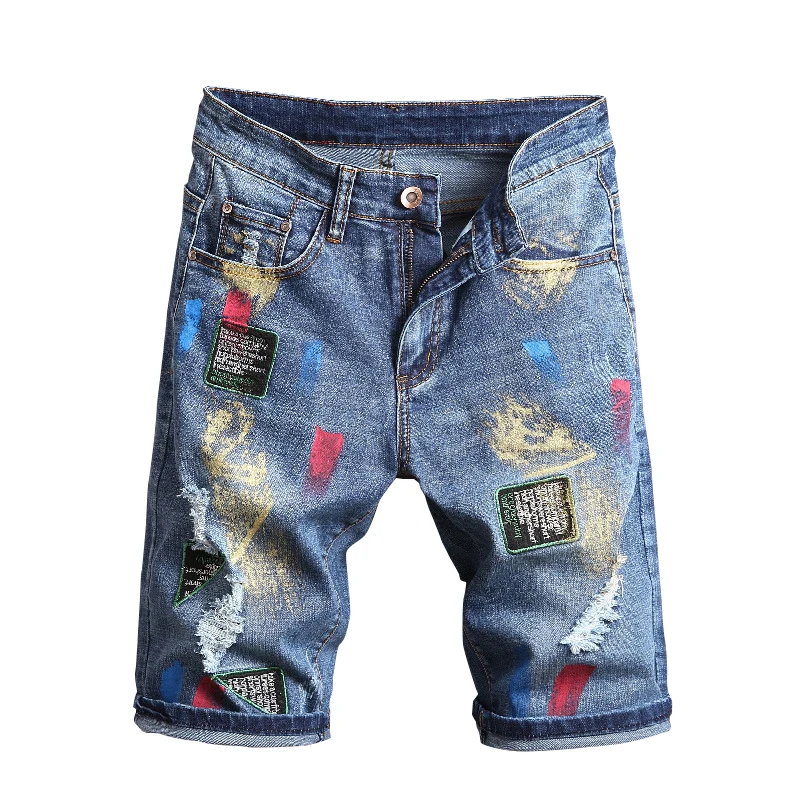 

5050 Denim For Men Short Jean Half Pants,Import Jean Only Style, Blue