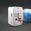 New design Hello kitty Travel Plug USB, business electrical adapters Universal travel Plug adaptor charger