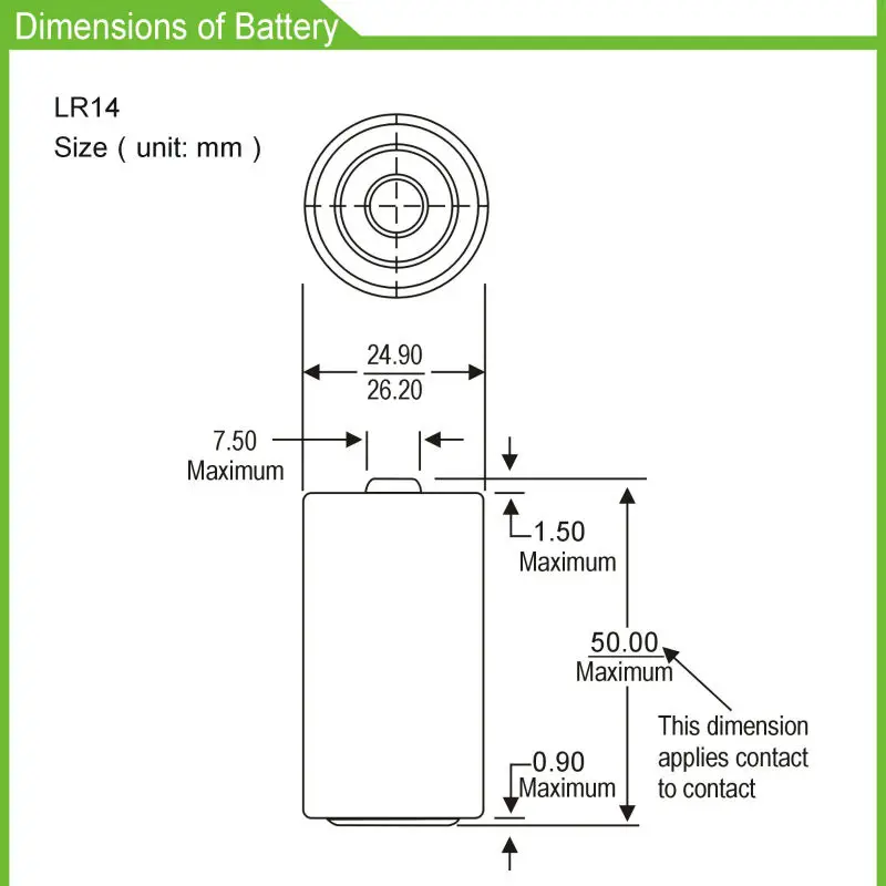 LR14 1.5v Super Alkaline Battery C Size Battery Dry Battery