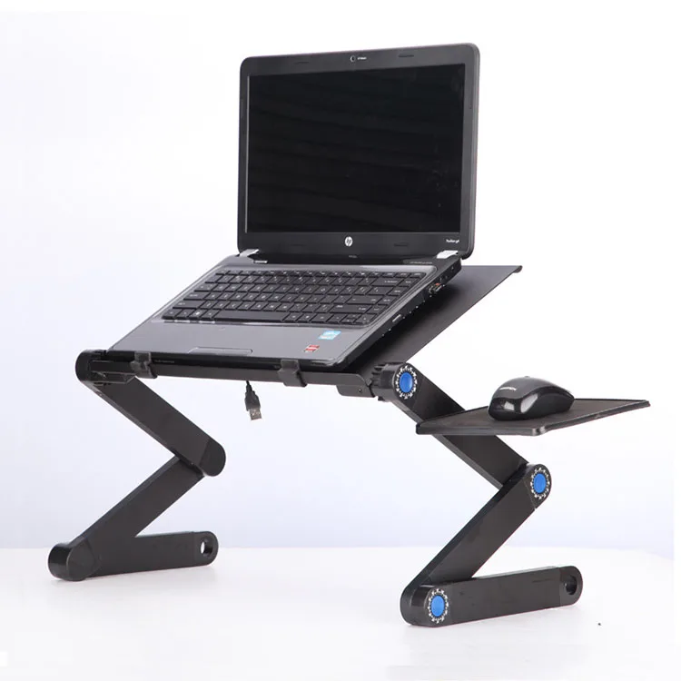E6 Aluminum Alloy 360 portable foldable laptop stand with Mouse Pad