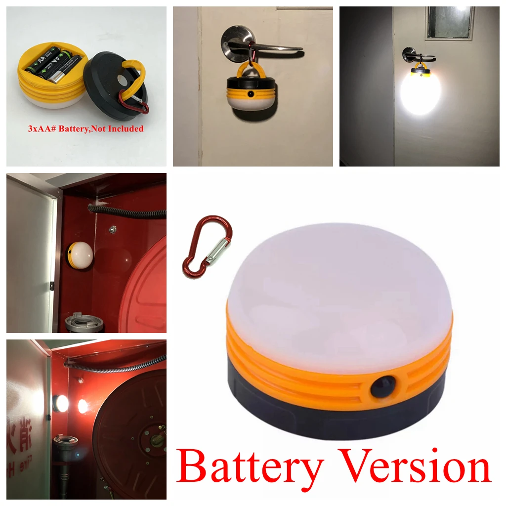 Portable Led Camping Lantern Aa Battery 3 Mode Small Lanterns