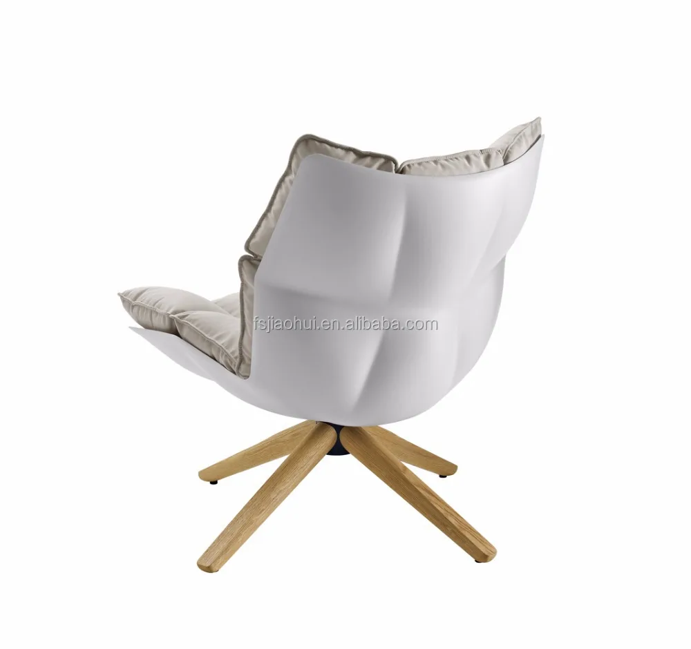Modern design white fiberglass shell replica modern husk chair