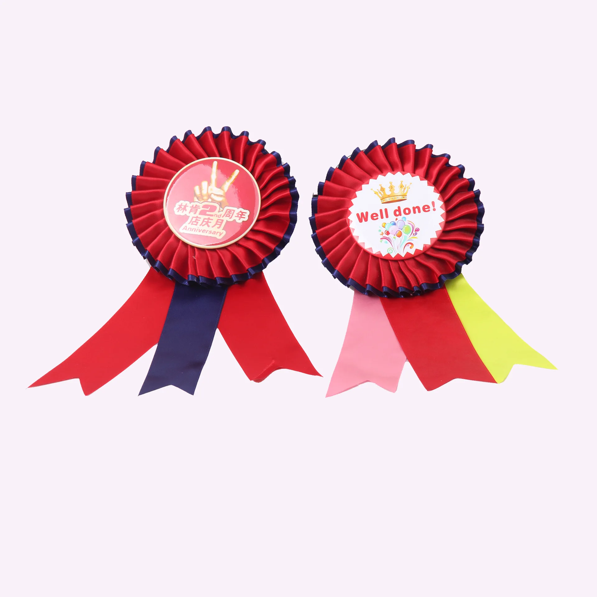 

Custom Award Stain Ribbon Rosette Badge For Horse Sport