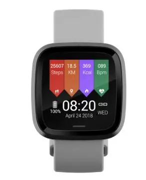 
Weather information screen single touch color screen tracker wrist band Dual PPG HeartRate Sensors mobile watch phones 