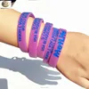 Skin Cancer UV sun Sensitive indicator color changing silicone uv bracelet