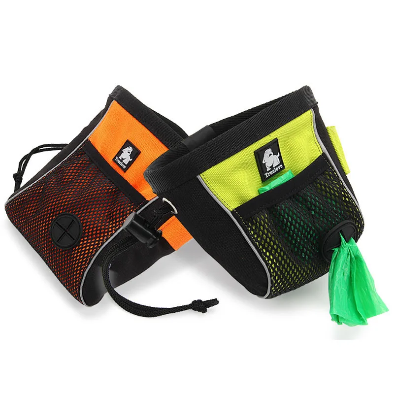 

Truelove wholesale quality nylon dog treat bag portable pet traveling snack training pouch sport waist bag