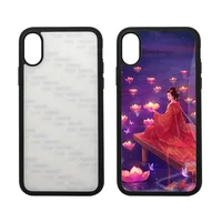 

New Arrival Sublimation Blank 2D TPU + Temper Glass Case for phone cover