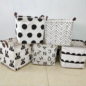 Image of Dropshipping Baby Hamper Kid Laundry Basket Nursery Hamper Foldable Toy Organizer Square Storage Baskets