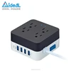 Smart power strip with USB charging Cube surge protector