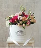 custom logo cardboard white cylinder round flower packaging box