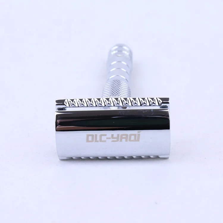 

chrome double edge brass razor handle