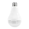 Fisheye 1.3 Megapixel smart cctv camera bulb WiFi 360 view hidden surveillance security light bulb camera with SD Card