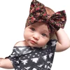Top Baby Girls Printed Flower Bow Hairband Turban Knot Baby Headband