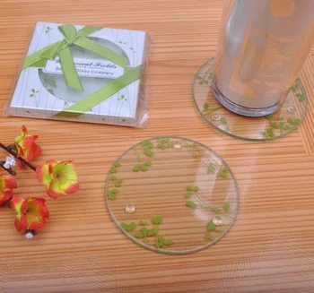 round glass coasters for drinks