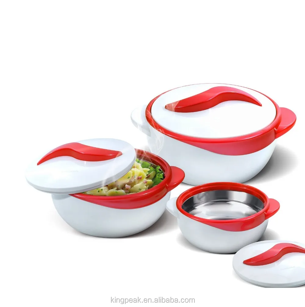 2019 Best Selling Product 3piece Hot Pot Insulated Casserole Hot Pack