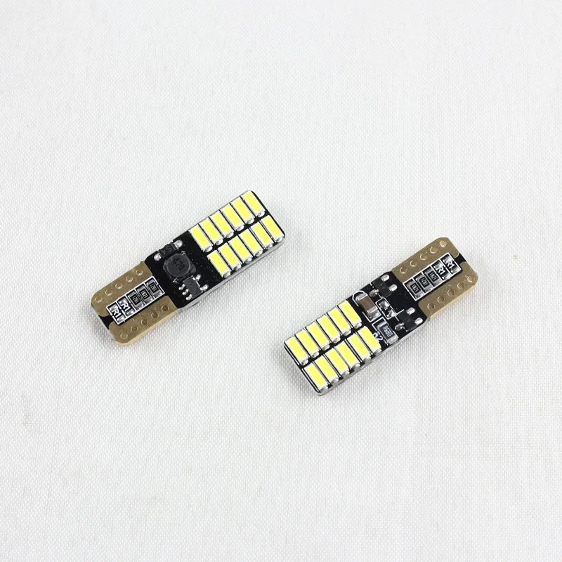 

T10 canbus led tail light bulbs 24SMD 4014 194 168 w5w t10 led interior light car roof light T10 plate number led tail lights