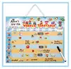 E1014 2015 new learning english conversation magnetic weekly time table panning chart