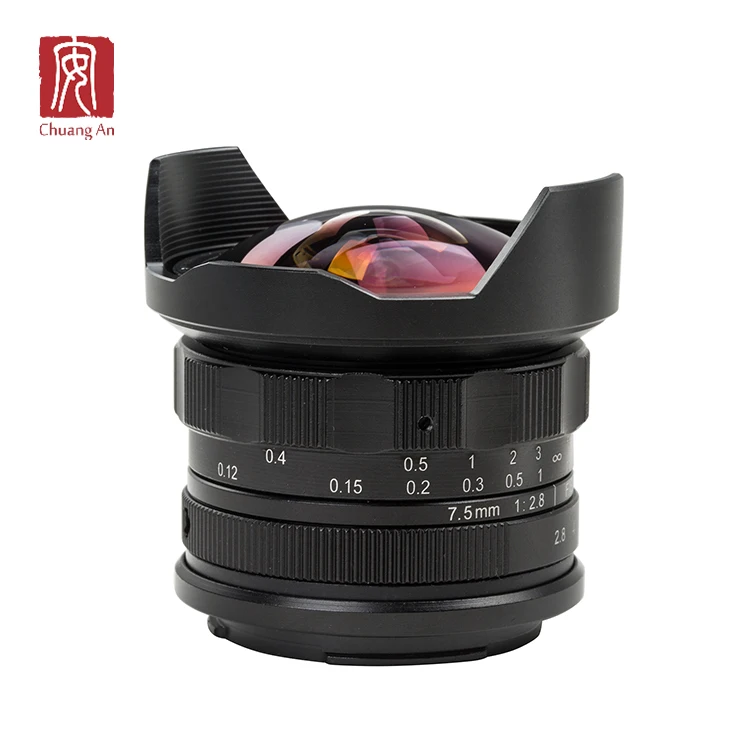Mirrorless Digital Camera 7.5mm F2.8 Mft 180 Degree Fisheye Apsc