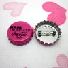 Beer bottle cap tin button badge pin with custom logo printed