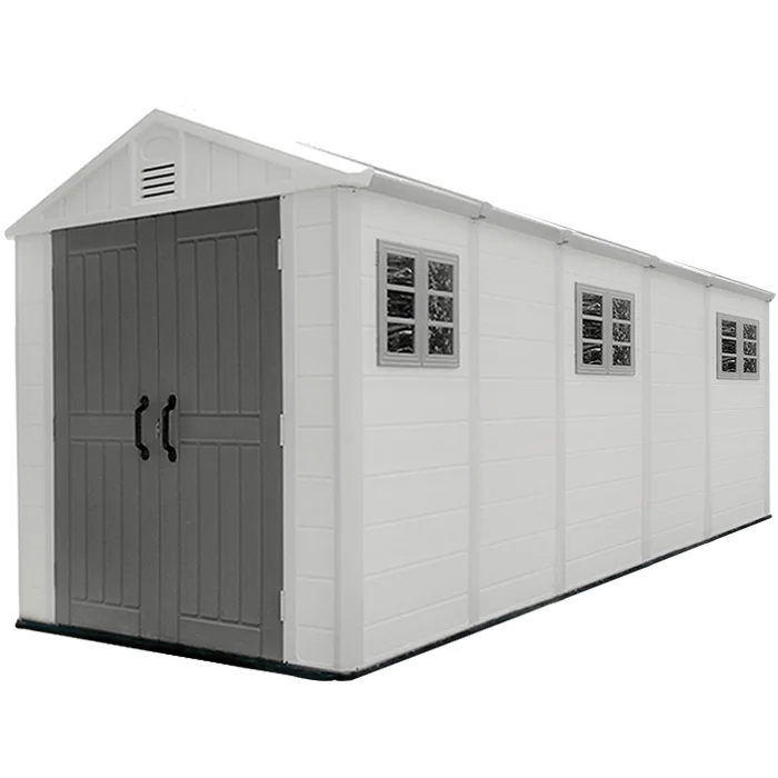 

Five- room big size outdoor HDPE Plastic storage garden shed for backyard