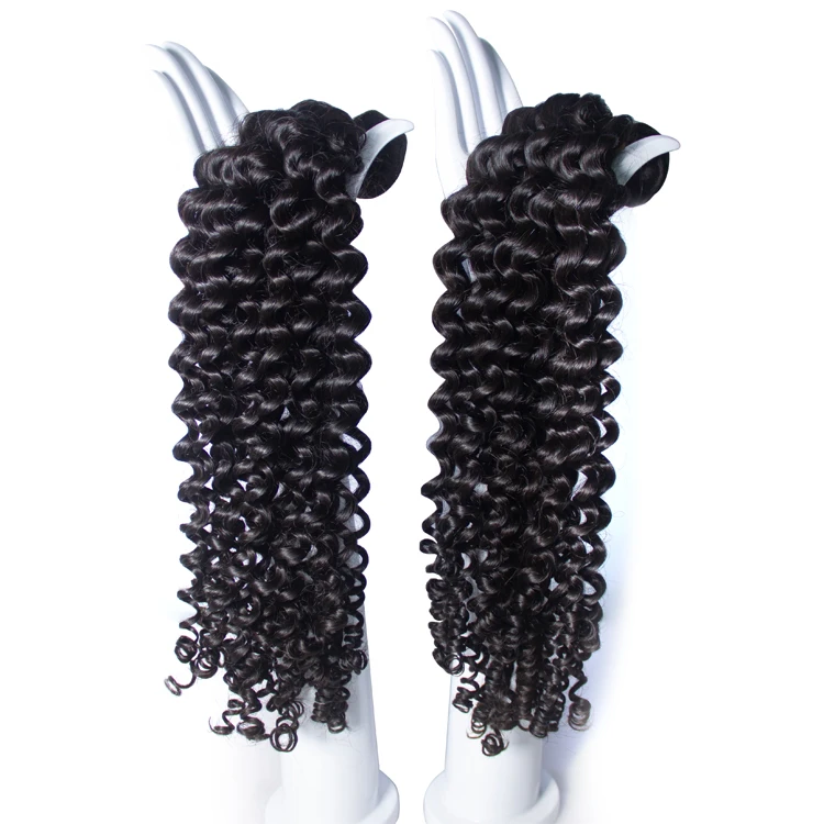 

Wholesale Double Drawn Virgin Curly Hair Vendors Deep Curly Hair With Closure Virgin Curly Human Hair Extensions