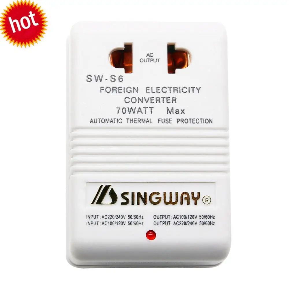 

70W Transformer 110V to 220V Step Up or Down Voltage Converter