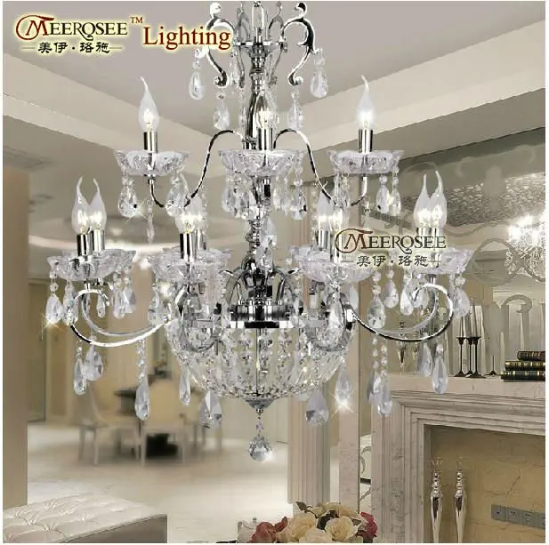 2012 Murano Light New Arrived Crystal Chandelier, CE Approval Hotel Crystal Chandelier Pendant Lamp With 12 Lights