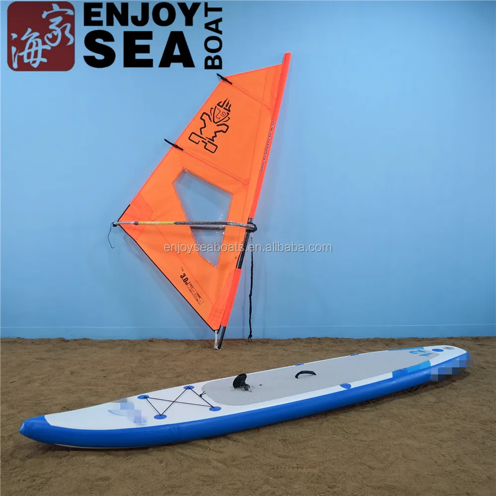 

Promotional inflatable windsurfing sup board /windSUP board with sail, Wooden (optional)