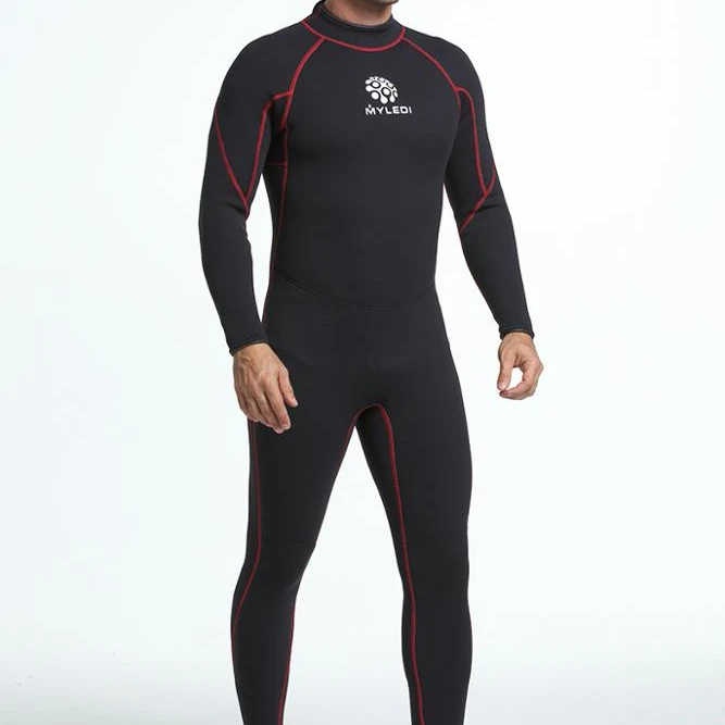 

3mm black mens diving wetsuit for surfing