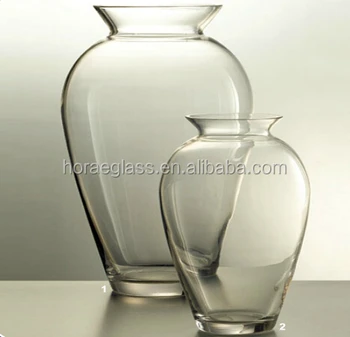 Tall And Round Weave Flower Vase Clear Glass Vase For Home Decor