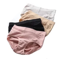 

1801 Japanese Honeycomb Warm Palace Underwear Women Briefs Seamless Panties
