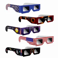 

2020 Promotional Disposable Paper Eclipse Glasses Solar Eclipse 3D Glasses With Custom Logo