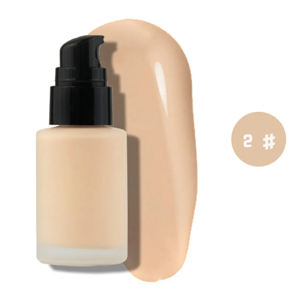 Total 8 Colors Natural Nude Liquid Makeup Foundation for Combination Oily Skin