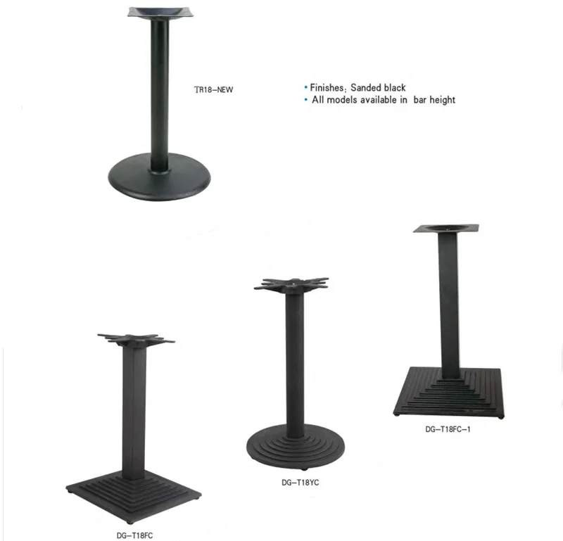 Wholesale Cheap Modern Cafeteria Round Design Pedestal Steel Cast