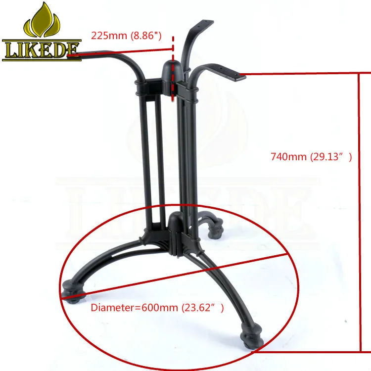Antique Classic Cast Aluminum Table Base Low Price for Coffee/Cafe/Bistro/Dining Use With Chair Outdoor/Wood/Garden/Letter Table