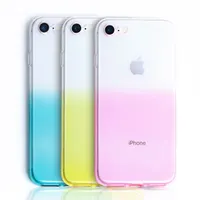 

Wholesale Fashion Transparent Gradient Soft TPU Shell Anti-fall Phone Case for Iphone 11,XS, XR